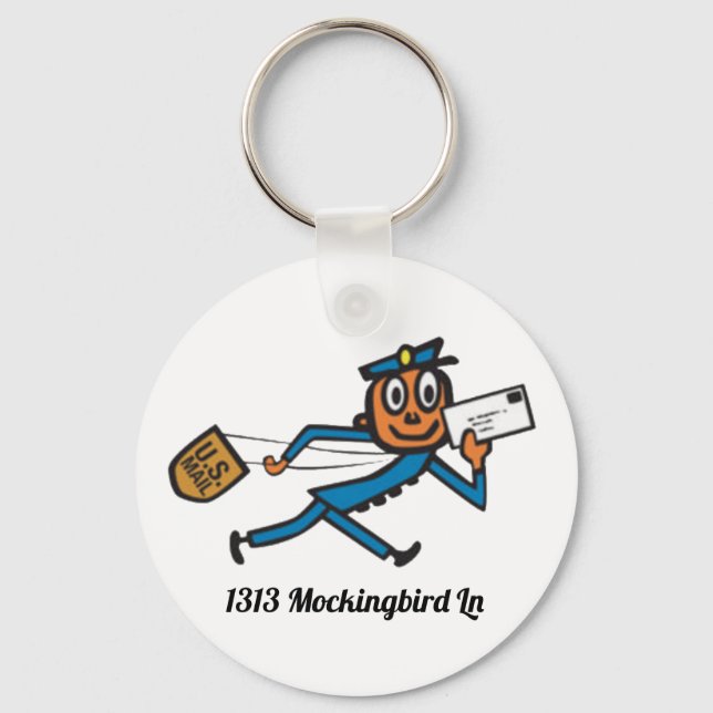 Personalized Mailbox Keychain (Front)