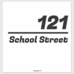 Personalized Mailbox Number and Address Sticker