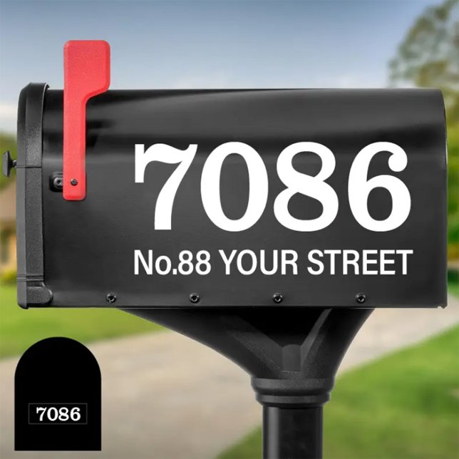 Personalized Mailbox Number and Address Sticker (Creator Uploaded)