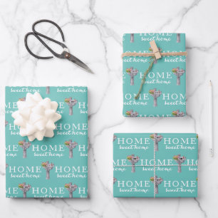 Personalized Mailbox Number Wrapping Paper Sheets