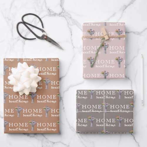 Personalized Mailbox Number Wrapping Paper Sheets 