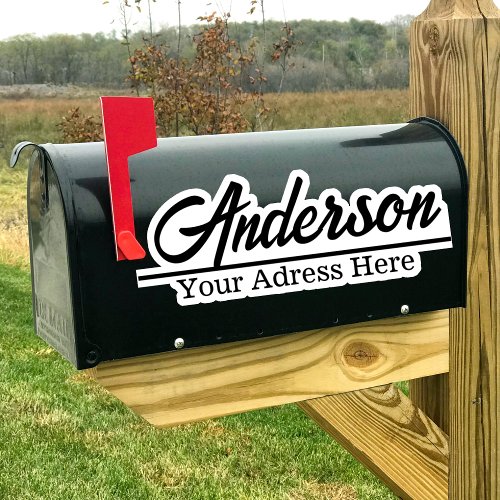 Personalized Mailbox Sticker Custom Name Address