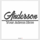 Personalized Mailbox Sticker Custom Name Address