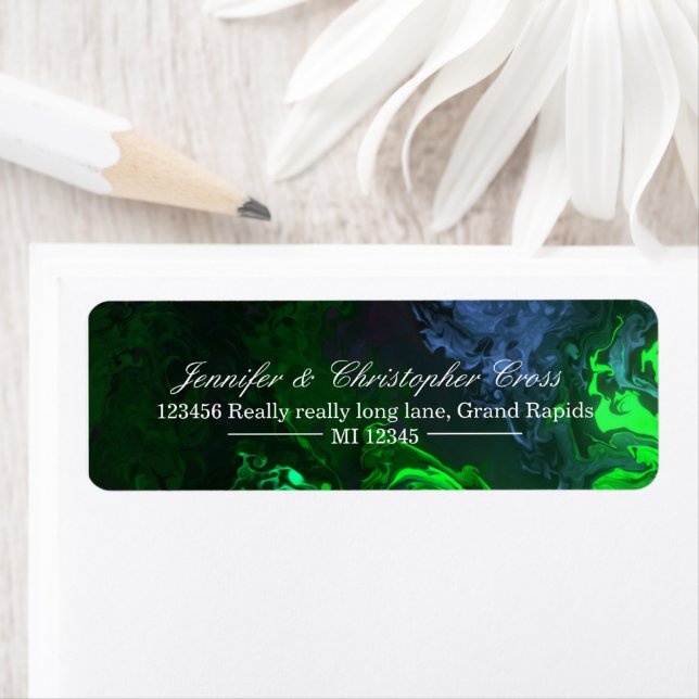 Personalized mailing address stickers (Insitu)