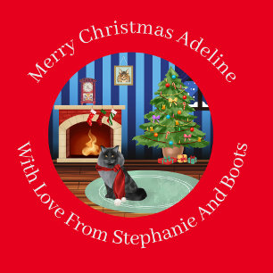 Personalized Maine Coon Kitty Cat Wrapping Paper