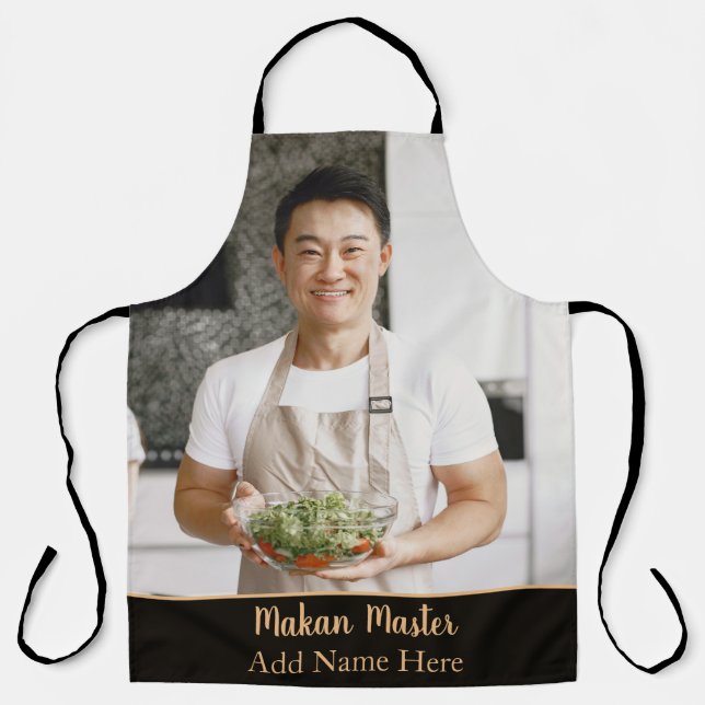 Personalized Makan Master All-Over Print Apron (Front)