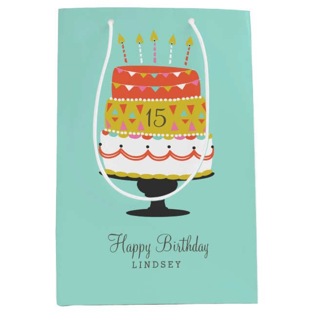 Personalized Make a Wish Medium Gift Bag (Front)