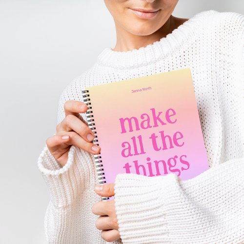 Personalized Make All The Things Journal