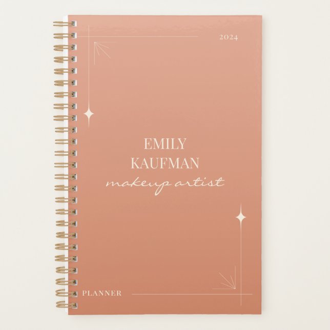 Personalized Makeup Artist Appointment Book Planner (Front)