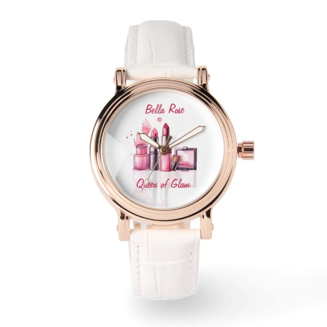 Personalized Makeup Artist Makeup Artist Gift Watch (Front)