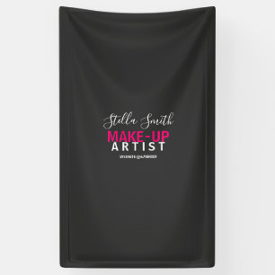 Personalized Makeup Artist Standard Banner