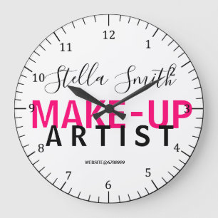 Personalized Makeup Artist Standard clock