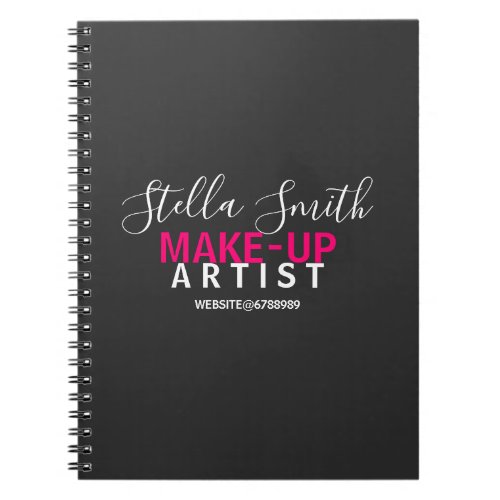 Personalized Makeup Artist Standard Notebook