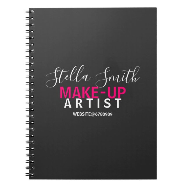 Personalized Makeup Artist Standard Notebook (Front)