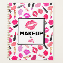 Personalized Makeup Artist Watercolor Makeup Planner