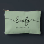 Personalized Makeup Bag Bridesmaid Gifts<br><div class="desc">These thoughtful, elegant small bags make the perfect gift for your bridesmaids—a beautiful way to show your appreciation for their love and support. Whether it's for a bridal party gift, a bachelorette party favor, or a bridesmaid proposal, these bags are a meaningful keepsake they’ll cherish for many years. Each bag...</div>