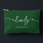 Personalized Makeup Bag Bridesmaid Gifts<br><div class="desc">These thoughtful, elegant small bags make the perfect gift for your bridesmaids—a beautiful way to show your appreciation for their love and support. Whether it's for a bridal party gift, a bachelorette party favor, or a bridesmaid proposal, these bags are a meaningful keepsake they’ll cherish for many years. Each bag...</div>