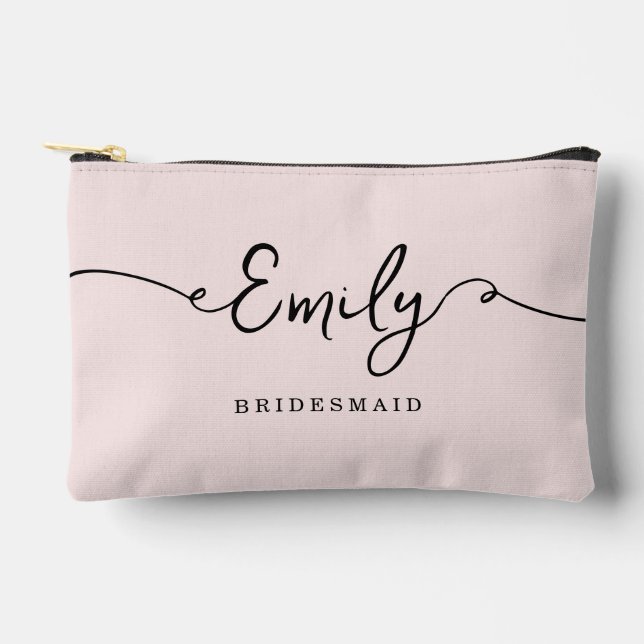 Personalized Makeup Bag Bridesmaid Gifts (Front)