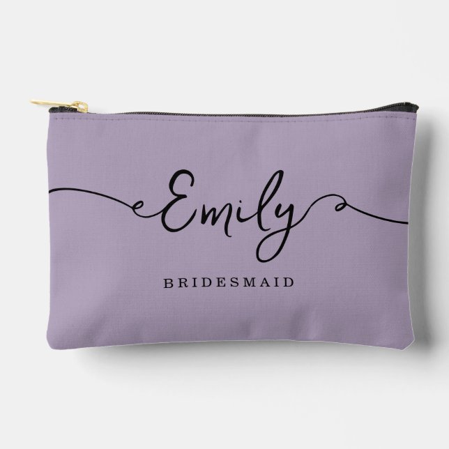 Personalized Makeup Bag Bridesmaid Gifts (Front)