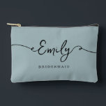 Personalized Makeup Bag Bridesmaid Gifts<br><div class="desc">These thoughtful, elegant small bags make the perfect gift for your bridesmaids—a beautiful way to show your appreciation for their love and support. Whether it's for a bridal party gift, a bachelorette party favor, or a bridesmaid proposal, these bags are a meaningful keepsake they’ll cherish for many years. Each bag...</div>