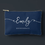 Personalized Makeup Bag Bridesmaid Gifts<br><div class="desc">These thoughtful, elegant small bags make the perfect gift for your bridesmaids—a beautiful way to show your appreciation for their love and support. Whether it's for a bridal party gift, a bachelorette party favor, or a bridesmaid proposal, these bags are a meaningful keepsake they’ll cherish for many years. Each bag...</div>
