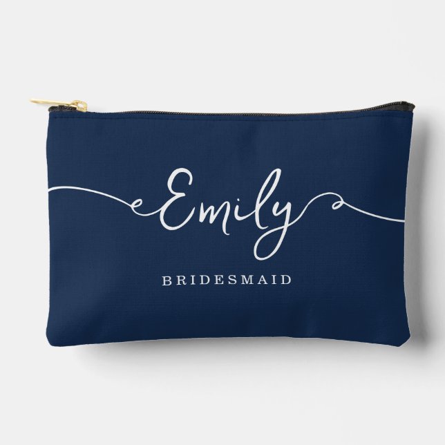 Personalized Makeup Bag Bridesmaid Gifts (Front)