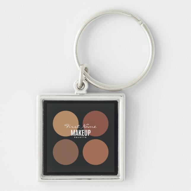 Personalized Makeup Palette Gift Bag Stuffers Keyc Keychain (Front)