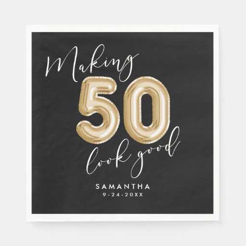 Personalized Making 50 Look Good Birthday Party Napkins