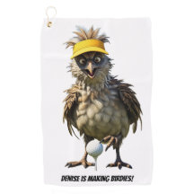 Personalized Making Birdies - Golf Towel