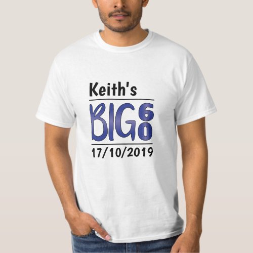 Personalized Male 60th Birthday T_Shirt