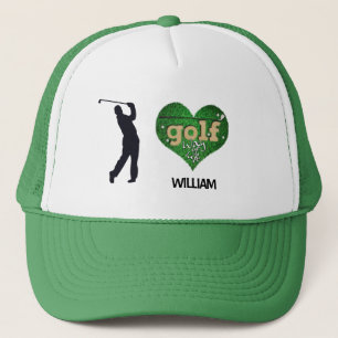 Personalized Male Silhouette GOLF Trucker Hat
