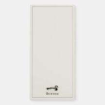 Personalized Mallard Duck Notepad