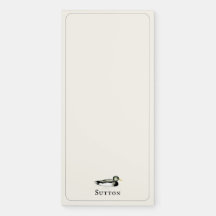 Personalized Mallard Duck Notepad