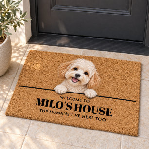 Personalized Maltipoo Dog Welcome Doormat