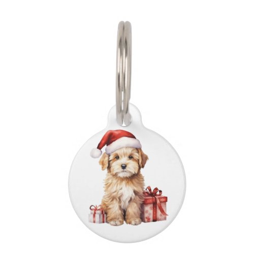 Personalized Maltipoo Ornament Christmas  Pet ID Tag