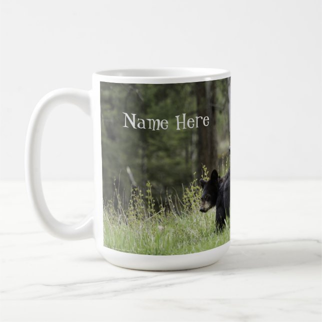 Personalized Mama and Cub Bear Coffee Mug Cup (Left)