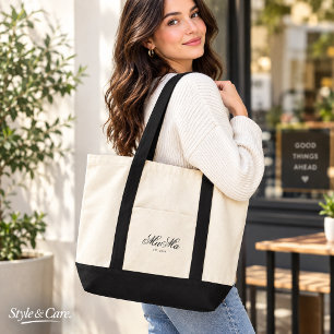 Personalized Mama Est Classic Motherhood Tote Bag
