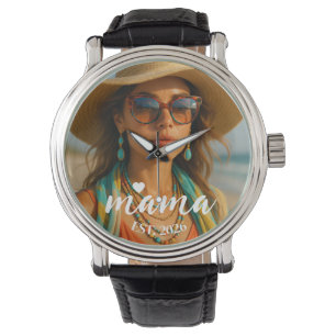 Personalized Mama Est Year Custom Gift For Mommy Watch