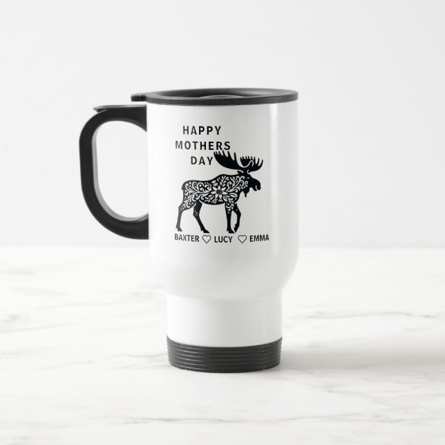 Personalized Mama Moose Mug | Mother’s Day (Left)