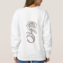 Personalized MAMA Rose Minimalist Crewneck Sweatsh