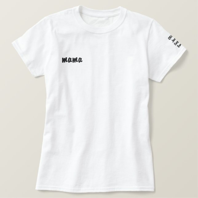 Personalized Mama shirt Mama Sweatshirt With names (Design Front)