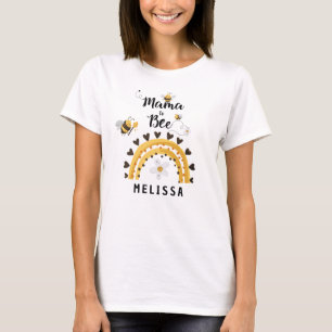 Personalized Mama to Bee Baby Shower T-Shirt