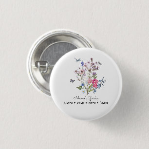Personalized Mama's Garden Button