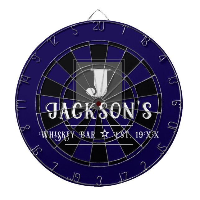 Personalized Man Cave Custom Bar Name Dart Board (Front)