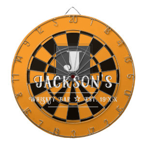 Personalized Man Cave Custom Bar Name Dart Board
