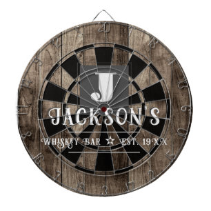 Personalized Man Cave Custom Bar Name Dart Board