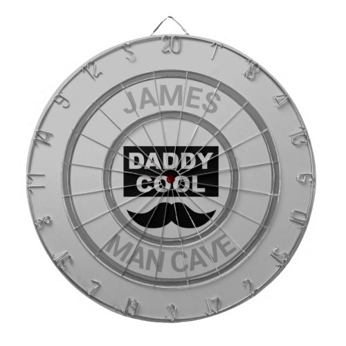 Personalized Man Cave Daddy Cool Dart Board