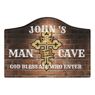 Personalized Man Cave Door Sign