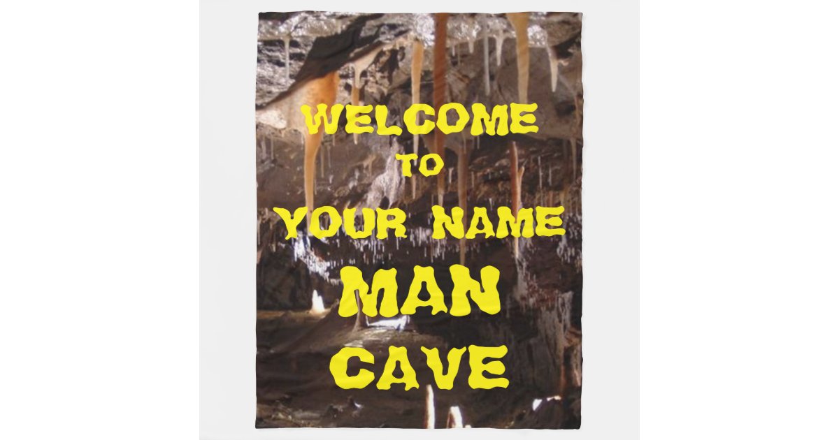 PERSONALIZED MAN CAVE FLEECE BLANKET Zazzle