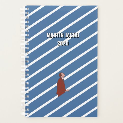 Personalized Man Going Up Motivational Gift Planner